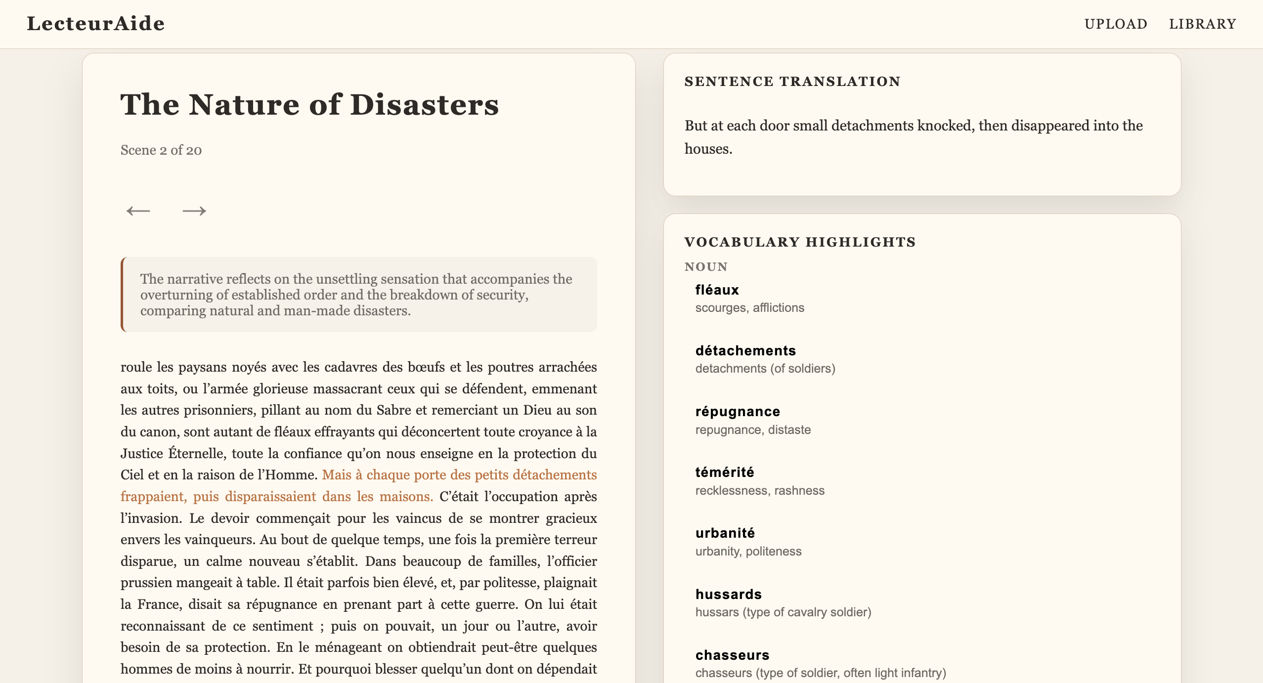 LecteurAide French reading companion